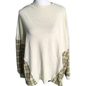 BKE Pieced Plaid Sweater Size M - Boho, Grunge, Casual